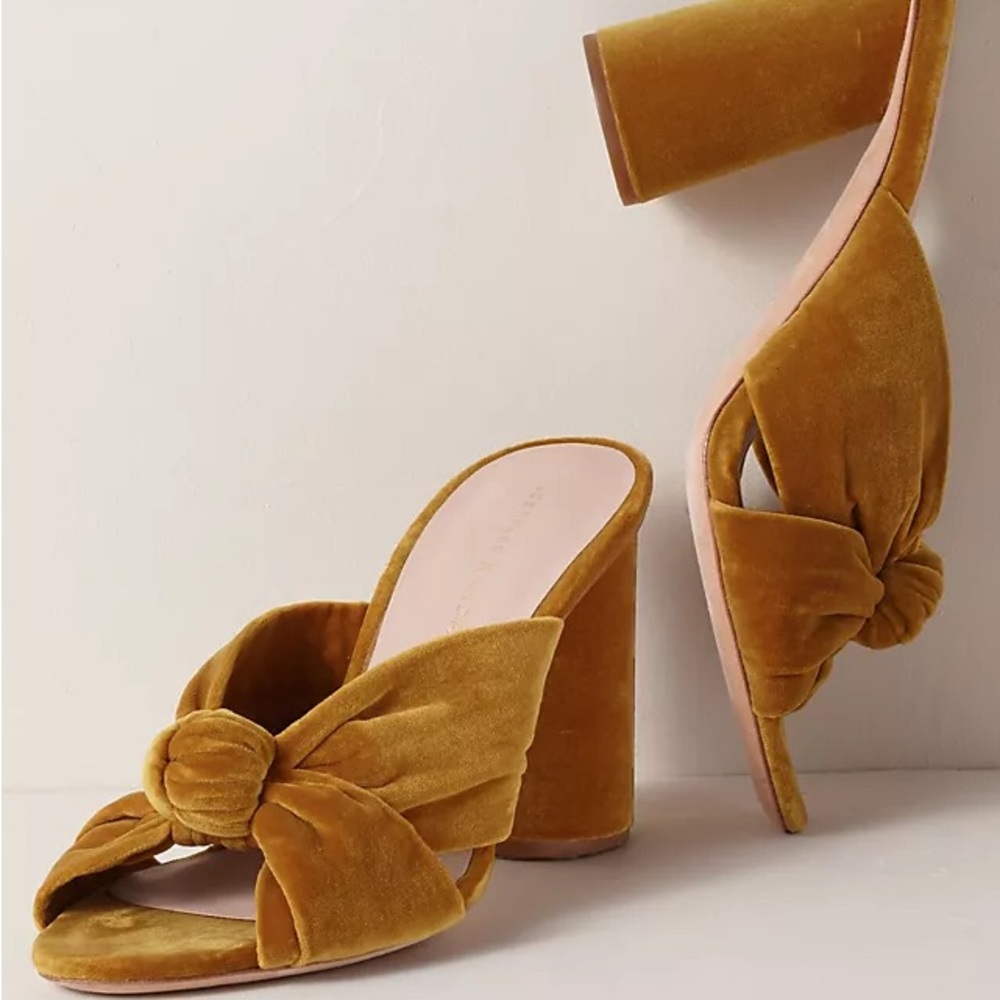 Loeffler Randall Coco Velvet Heels 6.5